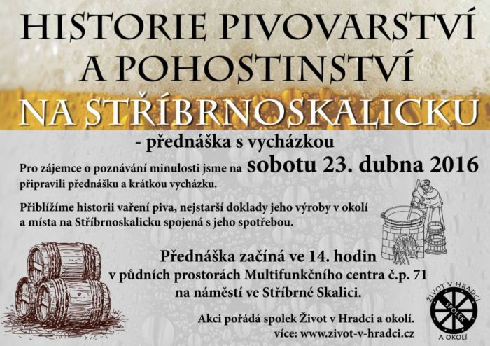 Přednáška s vycházkou.