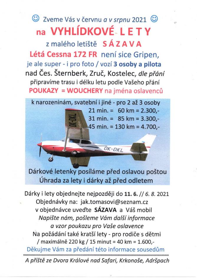 vyhlídkové lety