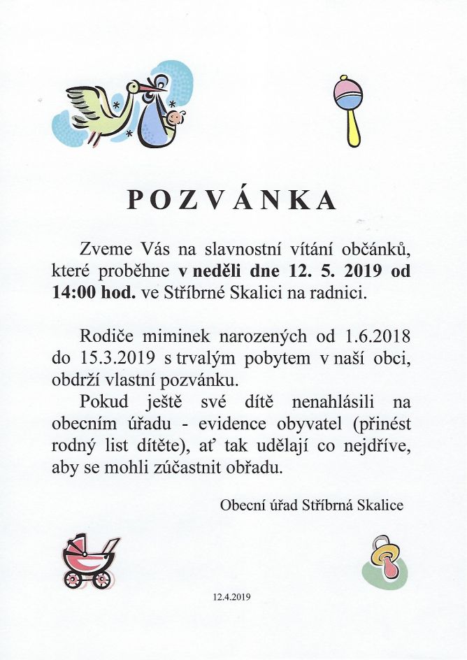 vítání občánků